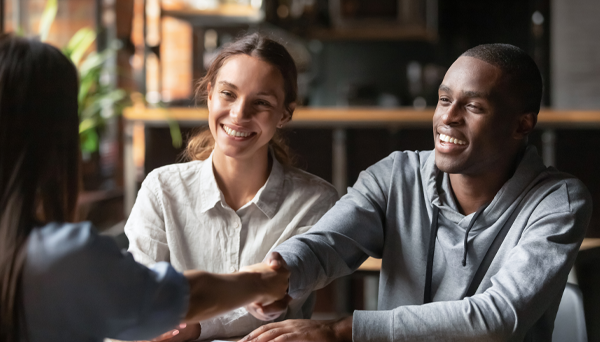 Retired couple at the beach